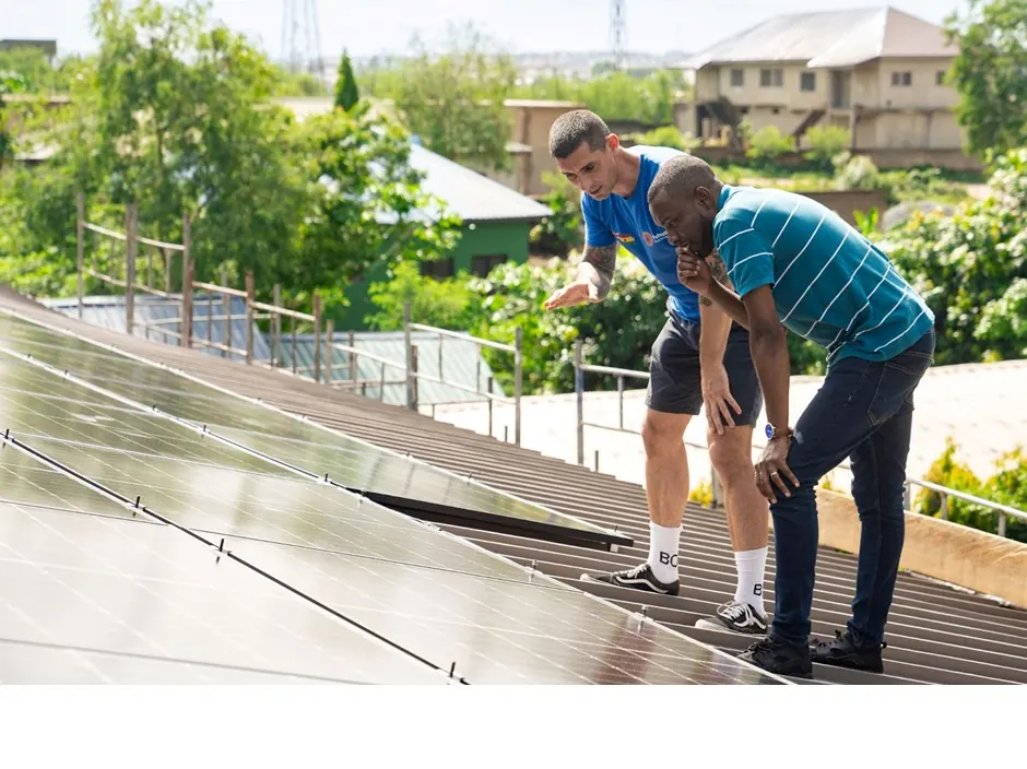 Solar install at Awutu Winton